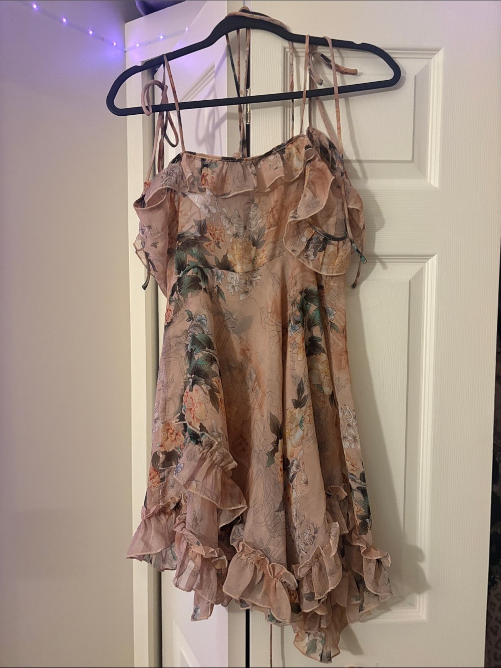 Current Mood Pink Floral High-Low Ruffle Dress - Picture 2 of 5